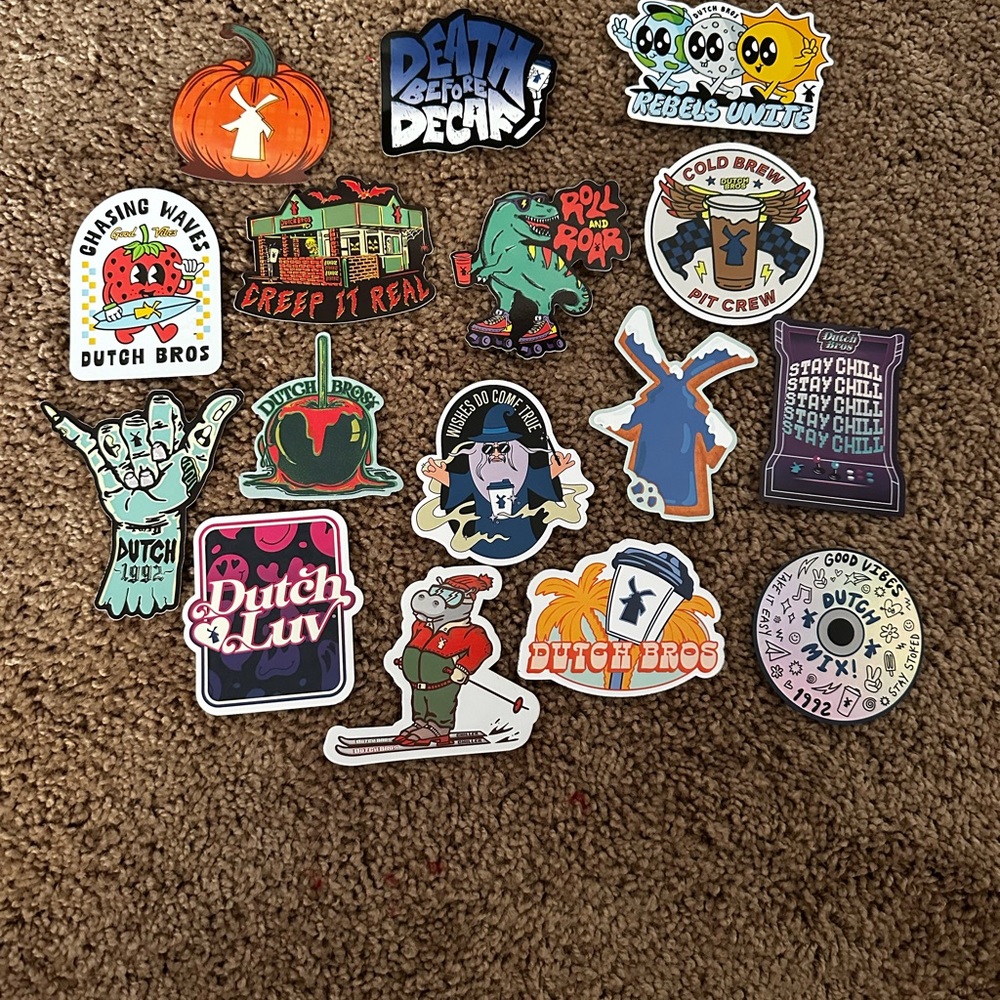 Dutch Bros Sticker Set
